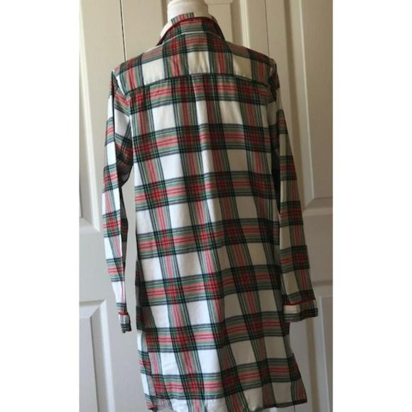Wondershop Plaid Flannel Women's Nightshirt S - Picture 2 of 4